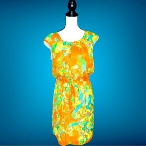 Women’s Amanda Lane Floral Lightweight Midi Dress - Size 10